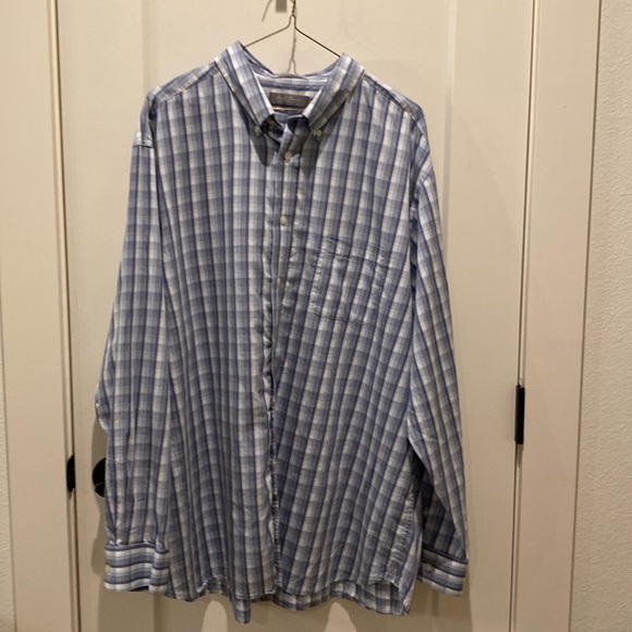 Daniel Cremieux Other - Daniel Cremieux Men’s Button Down Shirt.‎  XXL.  Blue/White Plaid.100% Cotton